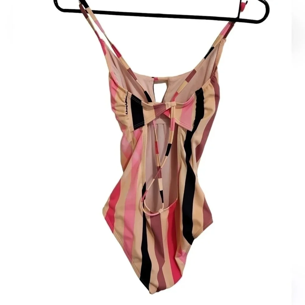 Xhilaration Striped Swimsuit (Size M)